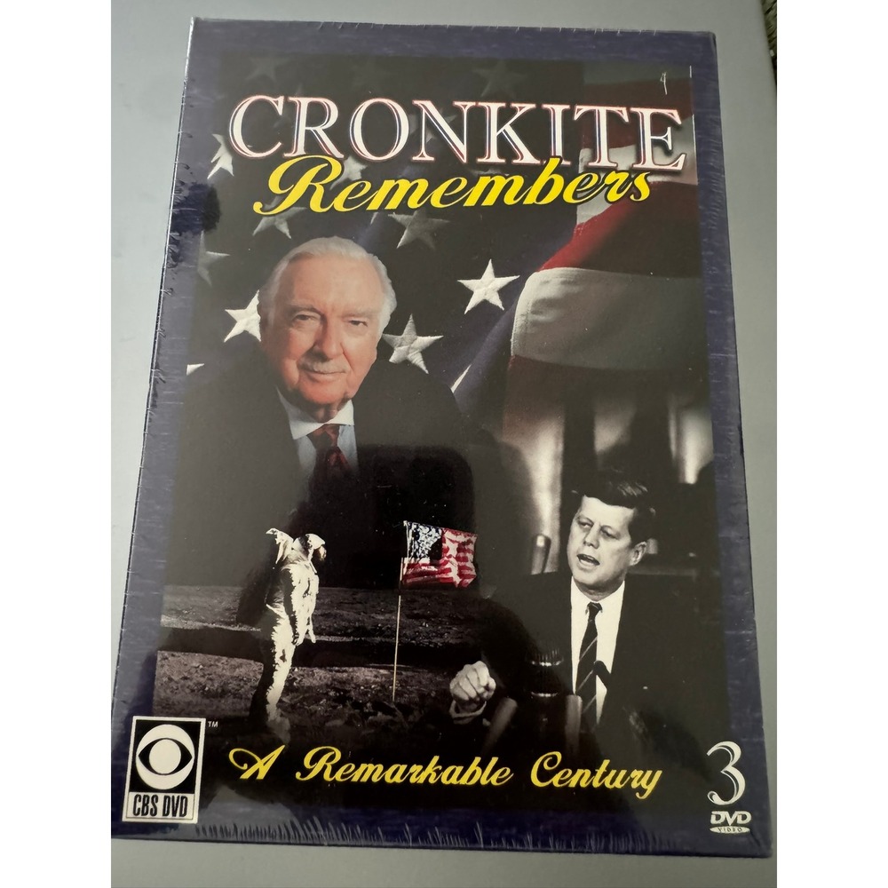 Cronkite Remembers A Remarkable Century 3-DVD Set Walter Cronkite CBS News New